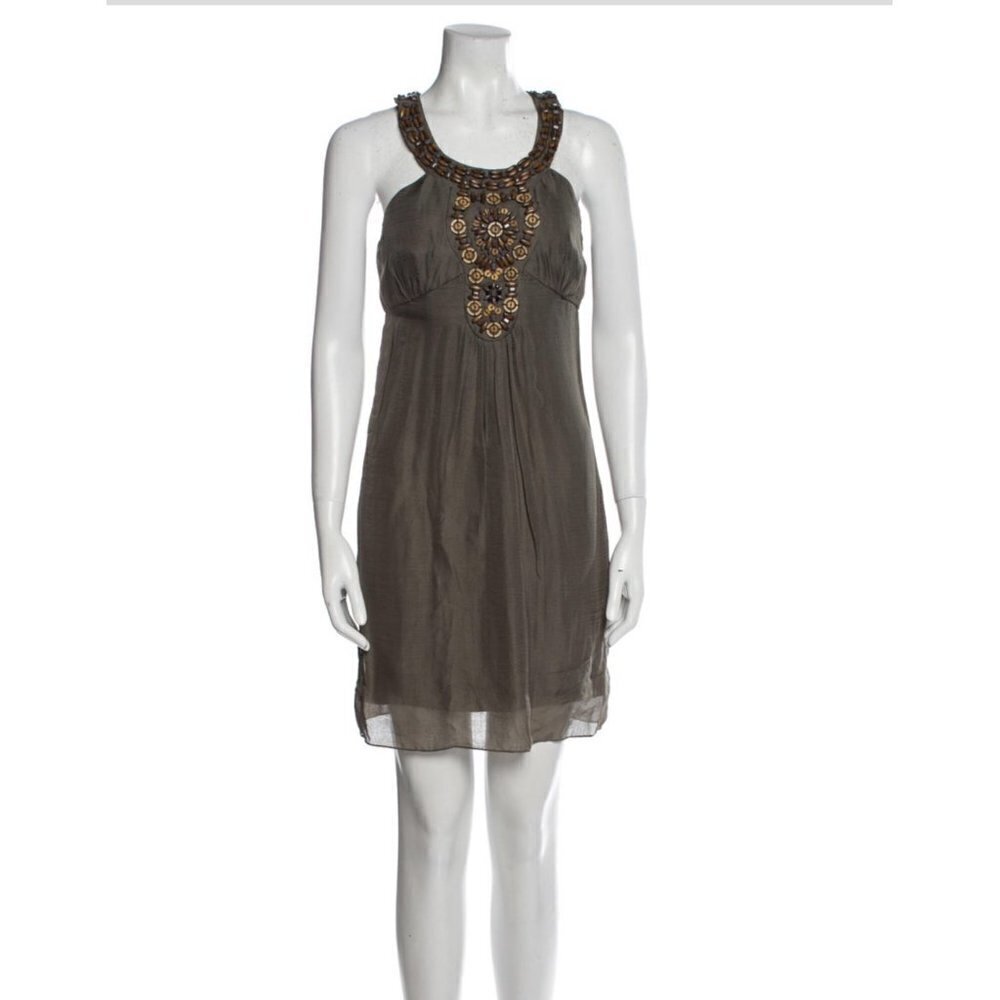 Milly‎ of New York Mini Dress Womens XXS Sleeveless Embellished Boho Cocktail